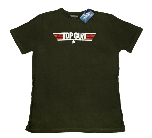 Top Gun 'Logo' Green Adult T-Shirts